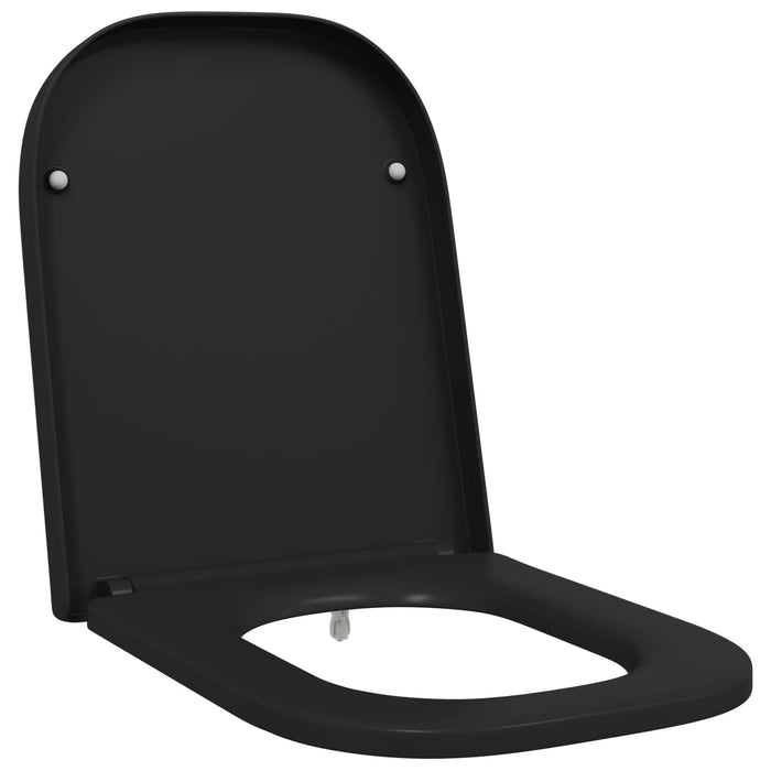 Capacul de toaletă Negru 47,5 x 35 x 3,6 cm Duroplast WALTI