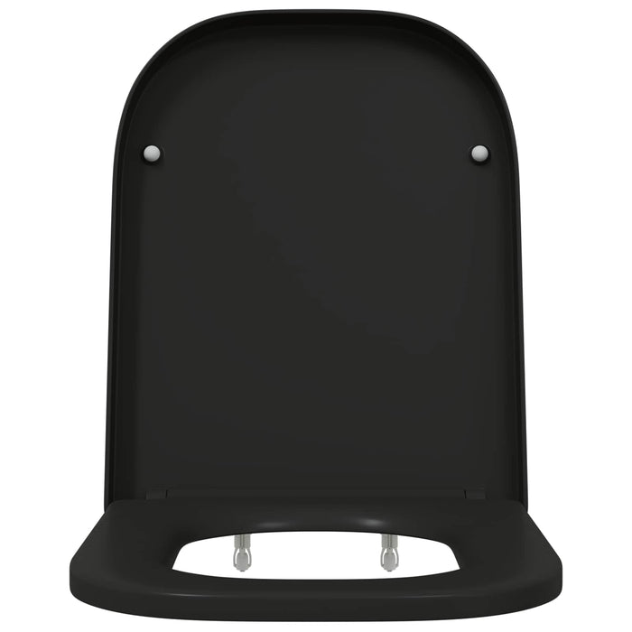 Capacul de toaletă Negru 47,5 x 35 x 3,6 cm Duroplast WALTI