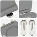 Capacul de toaletă Gri 47 x 37,5 x 3,8 cm Duroplast - WALTI WALTI