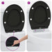 Capacul de toaletă Negru 47 x 37,5 x 3,8 cm Duroplast - WALTI WALTI