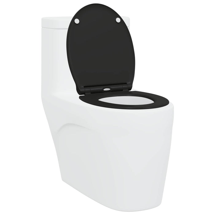 Capacul de toaletă Negru 47 x 37,5 x 3,8 cm Duroplast - WALTI WALTI