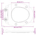 Capacul de toaletă Negru 47 x 37,5 x 3,8 cm Duroplast - WALTI WALTI