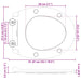 Capacul de toaletă Alb 47 x 37,5 x 3,8 cm Duroplast - WALTI WALTI