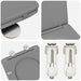 Capacul de toaletă Gri 47 x 36 x 3,4 cm Duroplast - WALTI WALTI