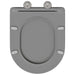 Capacul de toaletă Gri 47 x 36 x 3,4 cm Duroplast - WALTI WALTI