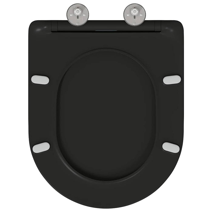 Capacul de toaletă Negru 47 x 36 x 3,4 cm Duroplast - WALTI WALTI