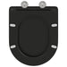Capacul de toaletă Negru 47 x 36 x 3,4 cm Duroplast - WALTI WALTI