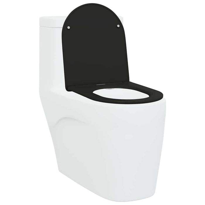 Capacul de toaletă Negru 47 x 36 x 3,4 cm Duroplast - WALTI WALTI