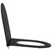 Capacul de toaletă Negru 47 x 36 x 3,4 cm Duroplast - WALTI WALTI