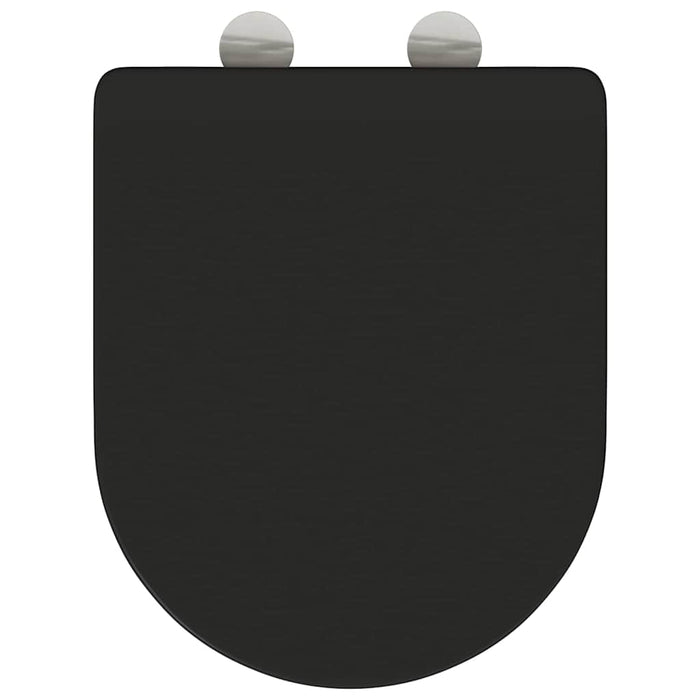 Capacul de toaletă Negru 47 x 36 x 3,4 cm Duroplast - WALTI WALTI