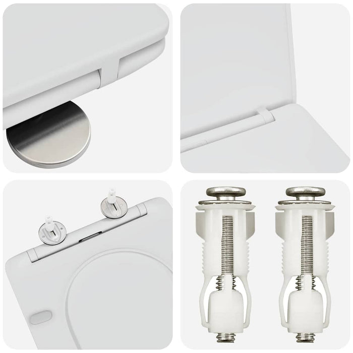 Capacul de toaletă Alb 47 x 36 x 3,4 cm Duroplast - WALTI WALTI