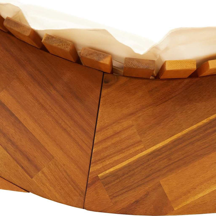 Șezlong 2 pcs Maro 60 x 154 x 74cm Lemn masiv de acacia - WALTI WALTI