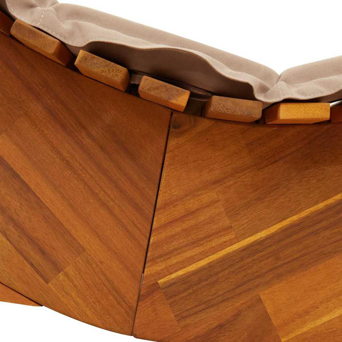 Șezlong 2 pcs Maro 60 x 154 x 74cm Lemn masiv de acacia - WALTI WALTI