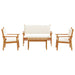 Set de canapele pentru grădină 4 pcs Maro 75 x 45 x 38cm - WALTI WALTI