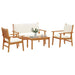 Set de canapele pentru grădină 4 pcs Maro 75 x 45 x 38cm - WALTI WALTI