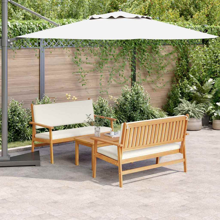 Set de canapele pentru grădină 3 pcs Maro 75 x 45 x 38cm - WALTI WALTI