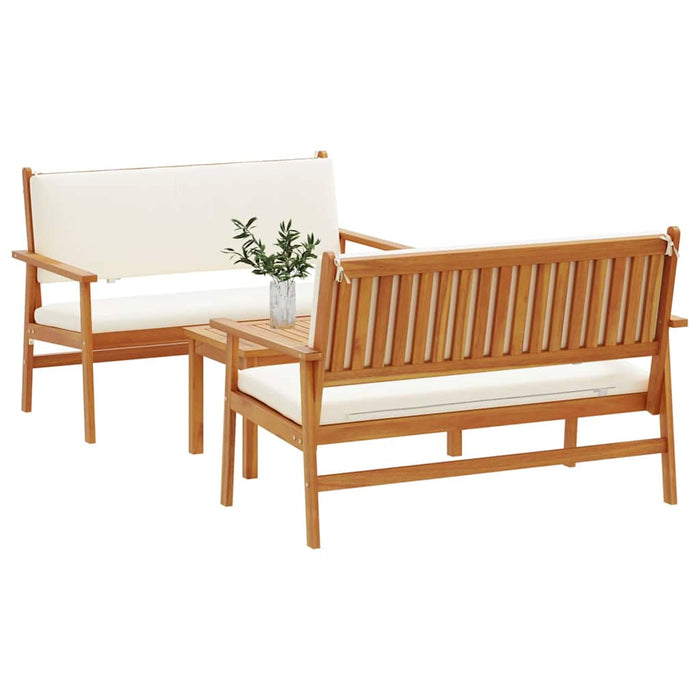Set de canapele pentru grădină 3 pcs Maro 75 x 45 x 38cm - WALTI WALTI
