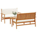 Set de canapele pentru grădină 3 pcs Maro 75 x 45 x 38cm - WALTI WALTI