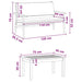 Set de canapele pentru grădină 3 pcs Maro 75 x 45 x 38cm - WALTI WALTI