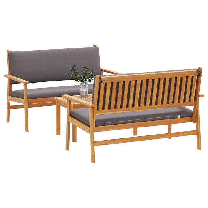 Set de canapele pentru grădină 3 pcs Maro 75 x 45 x 38cm - WALTI WALTI