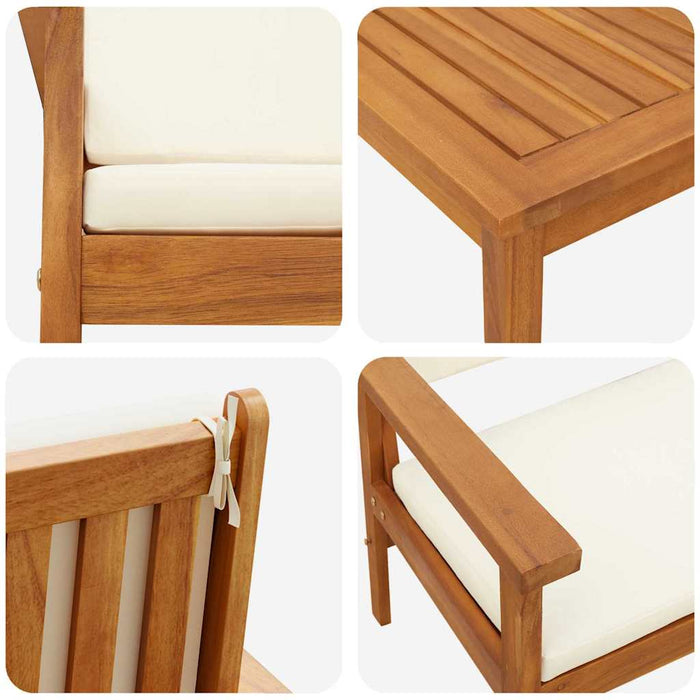 Set de canapele pentru grădină 5 pcs Maro 75 x 45 x 38cm - WALTI WALTI