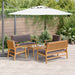 Set de canapele pentru grădină 5 pcs Maro 75 x 45 x 38cm - WALTI WALTI