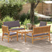 Set de canapele pentru grădină 5 pcs Maro 75 x 45 x 38cm - WALTI WALTI