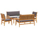 Set de canapele pentru grădină 5 pcs Maro 75 x 45 x 38cm - WALTI WALTI