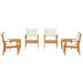 Set de canapele pentru grădină 6 pcs Maro 45 x 45 x 38cm - WALTI WALTI