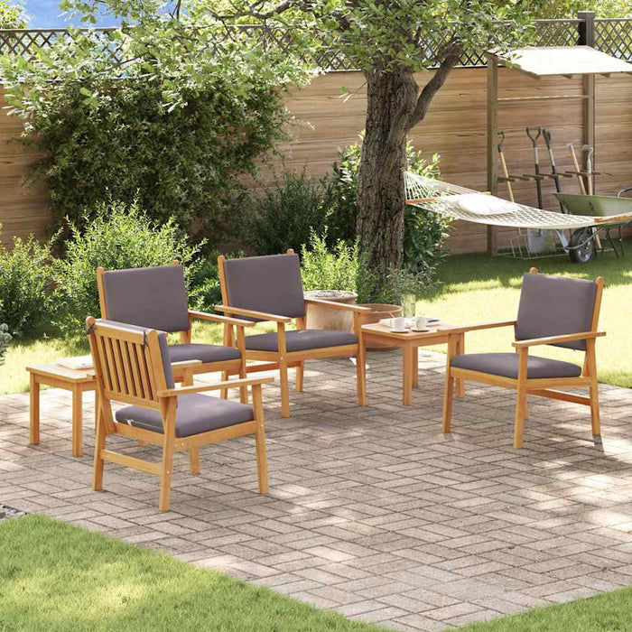 Set de canapele pentru grădină 6 pcs Maro 45 x 45 x 38cm - WALTI WALTI