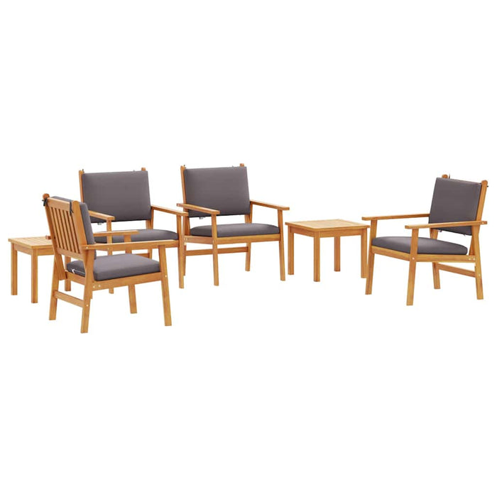 Set de canapele pentru grădină 6 pcs Maro 45 x 45 x 38cm - WALTI WALTI