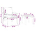 Set de canapele pentru grădină 6 pcs Maro 45 x 45 x 38cm - WALTI WALTI