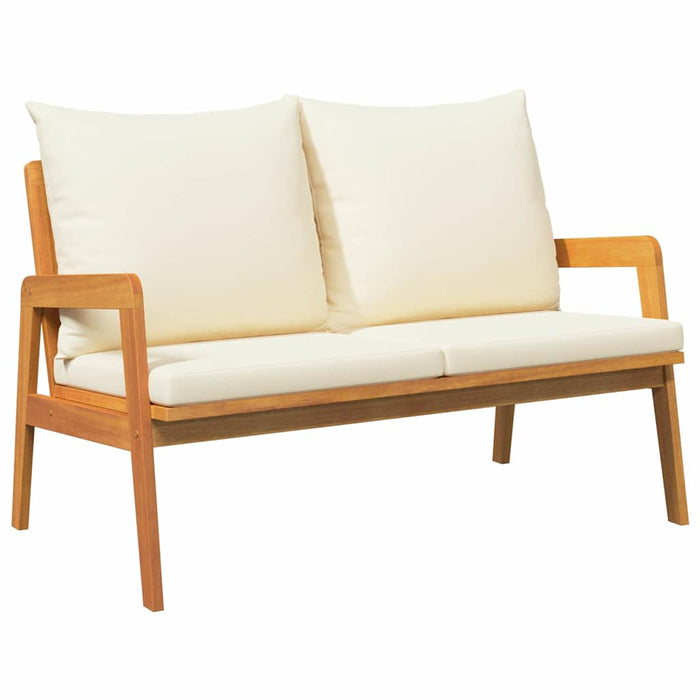 Set bistro cu pernă 3 pcs Maro Lemn Solid de Acacia - WALTI WALTI