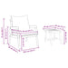 Set bistro cu pernă 5 pcs Maro Lemn Solid de Acacia - WALTI WALTI