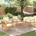 Set bistro 5 pcs Maro 45 x 45 x 38cm Lemn masiv de acacia - WALTI WALTI