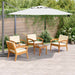 Set bistro 5 pcs Maro 45 x 45 x 38cm Lemn masiv de acacia - WALTI WALTI