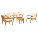 Set bistro 5 pcs Maro 45 x 45 x 38cm Lemn masiv de acacia - WALTI WALTI