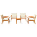 Set bistro 5 pcs Maro 45 x 45 x 38cm Lemn masiv de acacia - WALTI WALTI