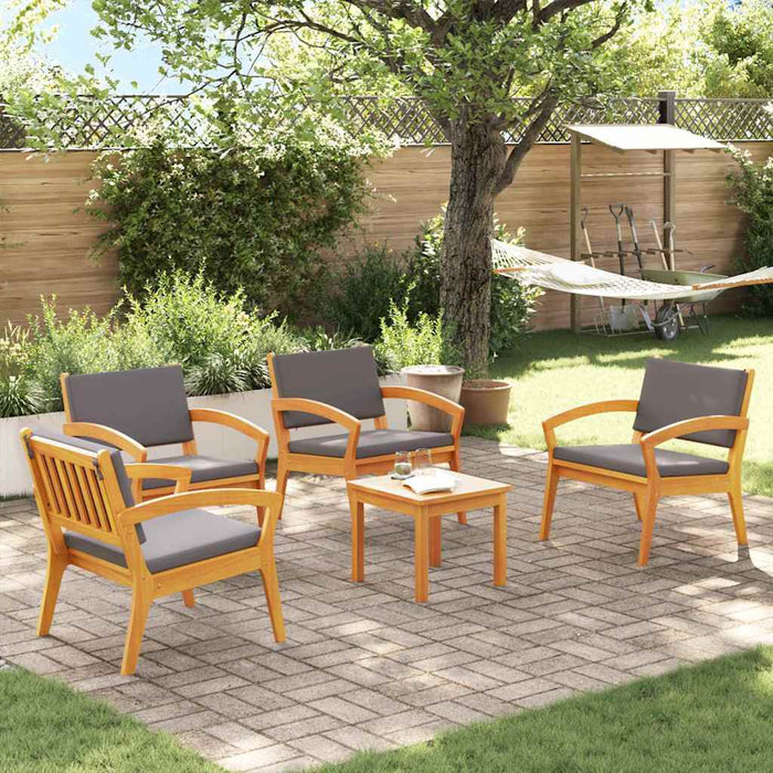 Set bistro 5 pcs Maro 45 x 45 x 38cm Lemn masiv de acacia - WALTI WALTI