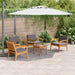 Set bistro 5 pcs Maro 45 x 45 x 38cm Lemn masiv de acacia - WALTI WALTI
