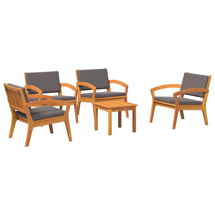 Set bistro 5 pcs Maro 45 x 45 x 38cm Lemn masiv de acacia - WALTI WALTI