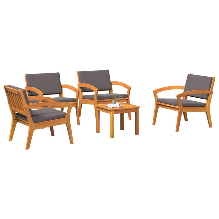 Set bistro 5 pcs Maro 45 x 45 x 38cm Lemn masiv de acacia - WALTI WALTI