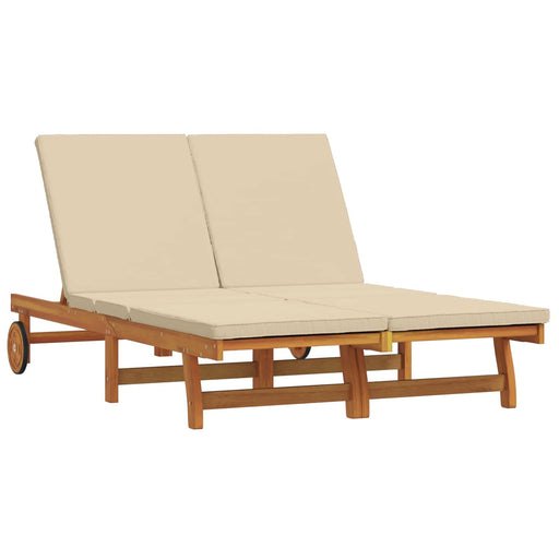 Șezlong 2-persoană Maro 63 x 199 x 85 cm Lemn Solid de Acacia - WALTI WALTI