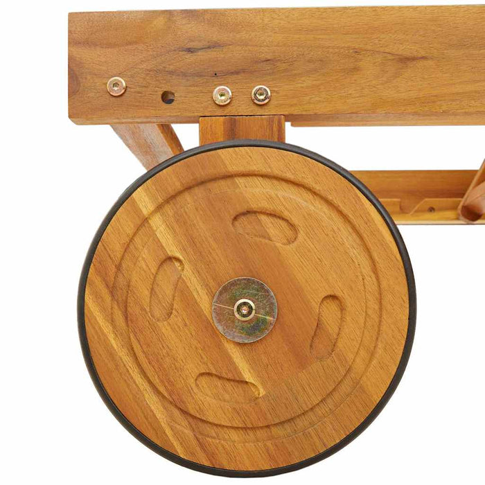 Șezlong 2 pcs Maro 63 x 199 x 85cm Lemn masiv de acacia - WALTI WALTI