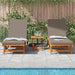 Șezlong 2 pcs Maro 63 x 199 x 85cm Lemn masiv de acacia - WALTI WALTI