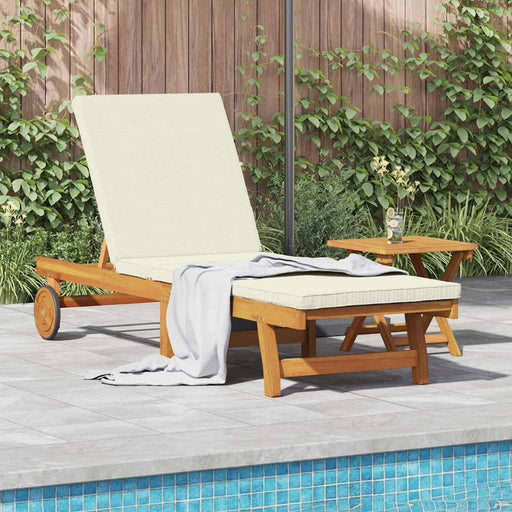 Șezlong 1-persoană 2 pcs Maro Lemn Solid de Acacia - WALTI WALTI