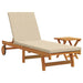Șezlong 1-persoană 2 pcs Maro Lemn Solid de Acacia - WALTI WALTI