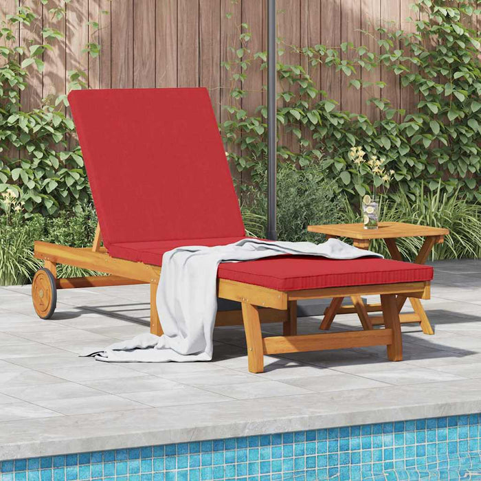 Șezlong 1-persoană 2 pcs Maro Lemn Solid de Acacia - WALTI WALTI