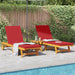 Șezlong 2-persoană 3 pcs Maro Lemn Solid de Acacia - WALTI WALTI