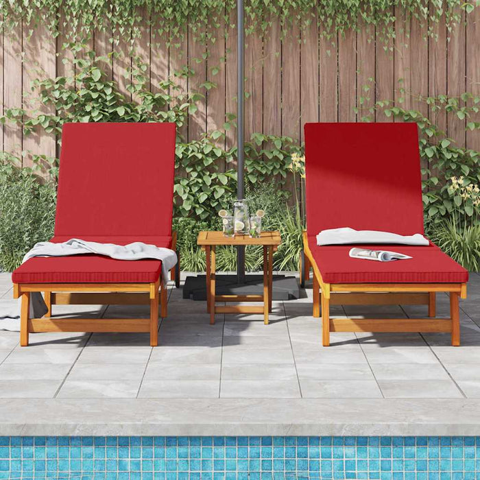 Șezlong 2-persoană 3 pcs Maro Lemn Solid de Acacia - WALTI WALTI